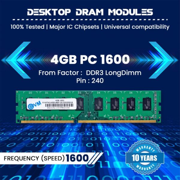 4GB DDR3 1600 (Desktop Ram) - Image 2